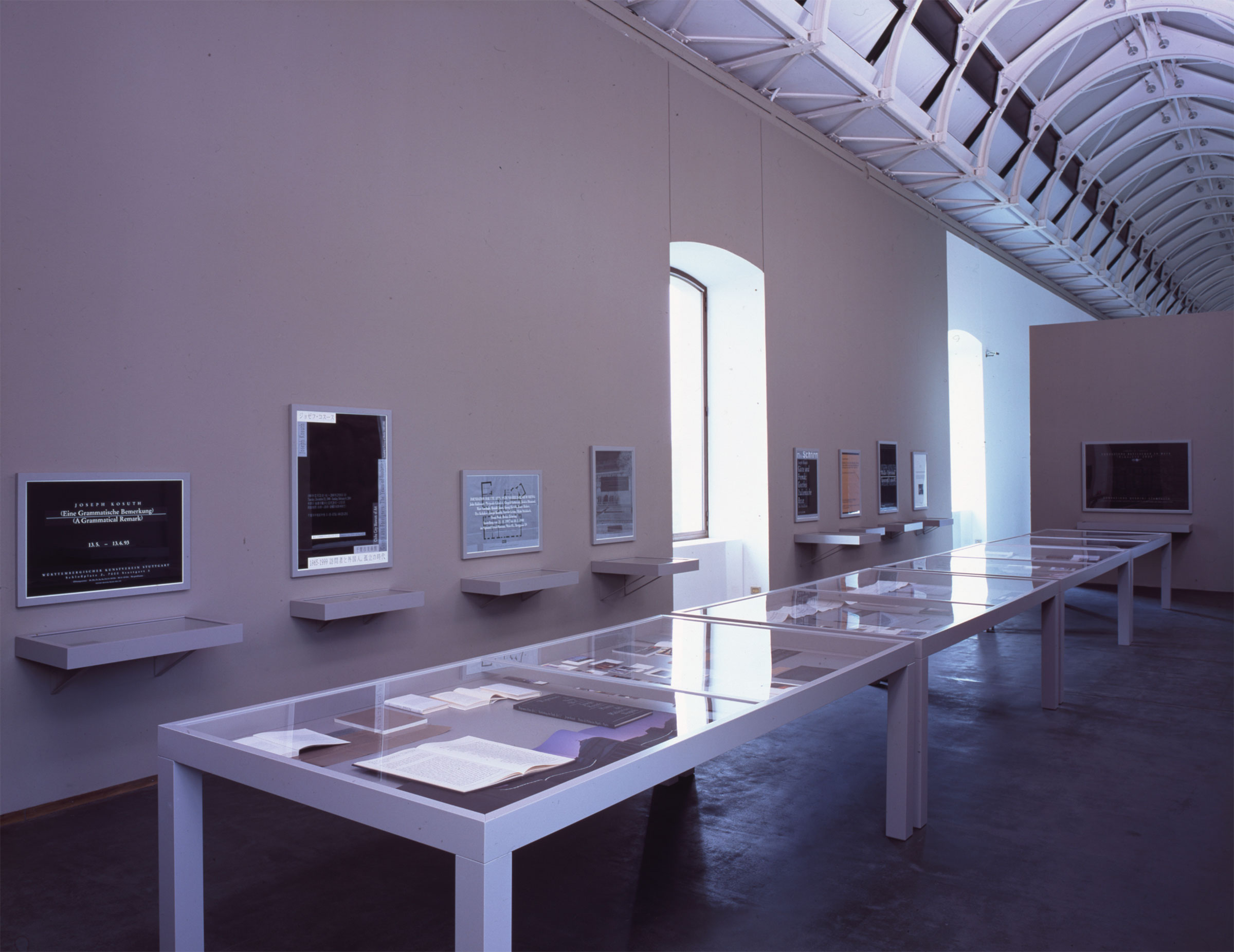 Joseph Kosuth, veduta espositiva